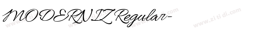 MODERNIZ Regular字体转换